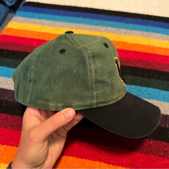 Vintage Oregon ducks Adjustable Hat interlocking UO hand washed - Picture 2 of 16